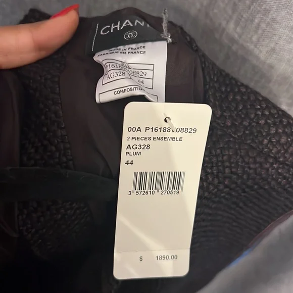 Plum Chanel Top